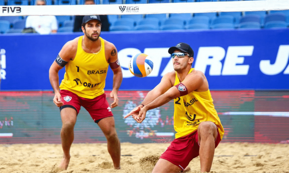 Vinicius e Heitor, dupla brasileira de vôlei de praia
