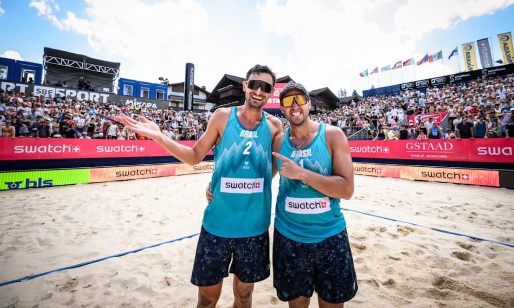 André e George vão disputar a medalha de bronze no Elite 16 de Gstaad de vôlei de praia