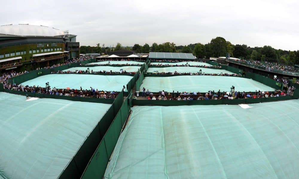 Chuvas atrasam o início dos jogos desta quarta-feira em Wimbledon