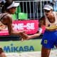 Duda e Ana Patrícia foram campeãs mundiais em 2022 e o Mundial de Vôlei de Praia de 2027 acontecerá na Holanda (Foto: FIVB/Divulgação)