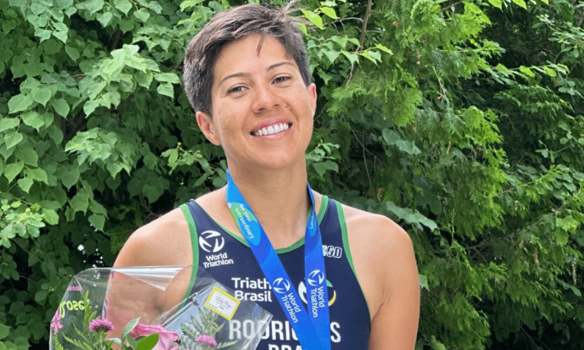 Erica Rodrigues conquistou o bronze na etapa de Magog da Copa do Mundo de paratriatlo (Ivan Razeira/Triathlon Brasil)