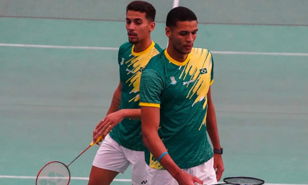 Brasileiros Fabricio Farias e Davi Silva - Aberto do Canadá de Badminton