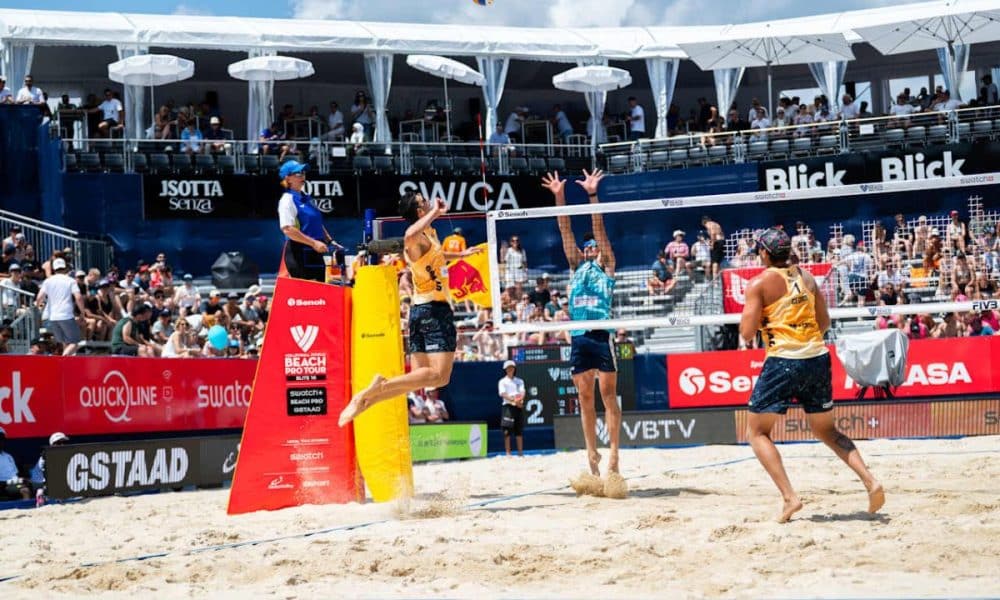 George:André e Evandro:Arthur Lanci superam rodada dupla e vão às quartas em Gstaad