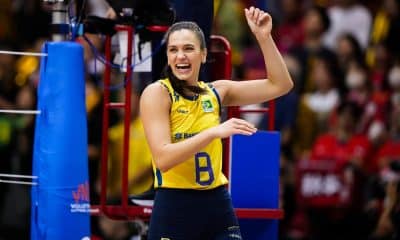 Julia Kudiess é central da seleção brasileira de vôlei feminino e se destacou com Brasil na Liga das Nações (VNL)