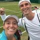 Luisa Setafni e parceiro - Grand Slam de Wimbledon - Tenista Brasileira