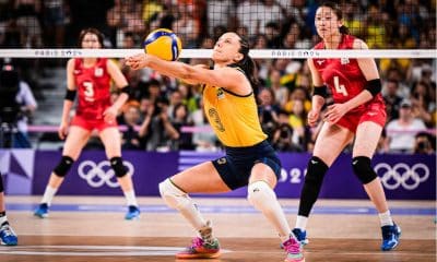 Macris em quadra em duelo entre Brasil e Japão em Paris-2024