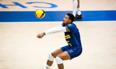 Maique celebra aniversário em vitória do Brasil contra Argentina - Seleção Brasileira na VNL
