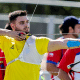 Matheus Zwick Ely em prova da Copa do Mundo de tiro com arco em Madri