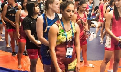 Mayara Neper no campeonato mundial sub-17 de wrestling