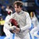 Paulo Morais em ação no Mundial de Esgrima (CBE)