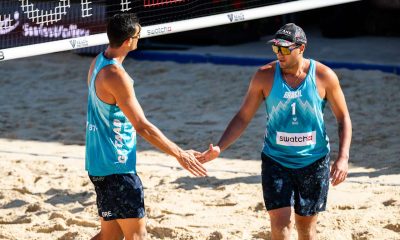 André e George vôlei de praia Elite 16 de Gstaad