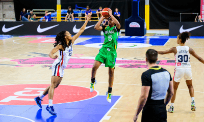 Ayla McDowell foi a cestinha do Brasil no jogo contra a França na Copa do Mundo Sub-19 de basquete feminino