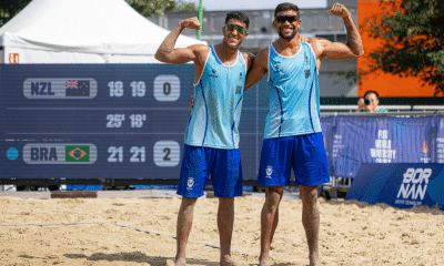 Denilson e Wesley vôlei de praia universíade