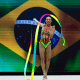 Geovanna Santos na apresentação da fita