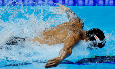 Guilherme caribé no Mundial de Esportes Aquáticos Singapura 2025 natação 50 m borboleta final