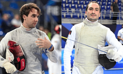 Paulo Morais e Guilherme Toldo no Mundial de esgrima na Geórgia