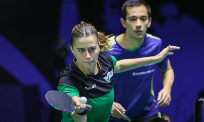 Hugo Calderano e Bruna Takashi duplas mistas tênis de mesa WTT Star Contender de Foz do Iguaçu