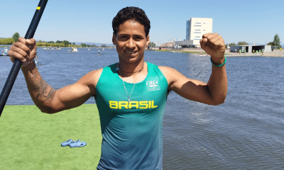 Lucas dos Santos no Mundial Sub-23 e junior de canoagem velocidade