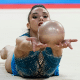 Maria Alexandre na Copa do Mundo de ginástica rítmica em Cluj na Romênia