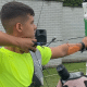 Matheus Gomes na Copa do Mundo de tiro com arco em Madri