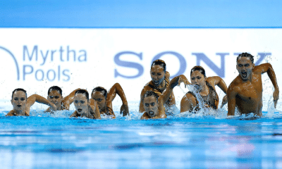 Brasil rotina acrobática nado artístico Mundial de esportes aquáticos singapura