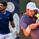 Orlando Luz e Matheus Pucinelli em jogos do ATP Challenger Tour