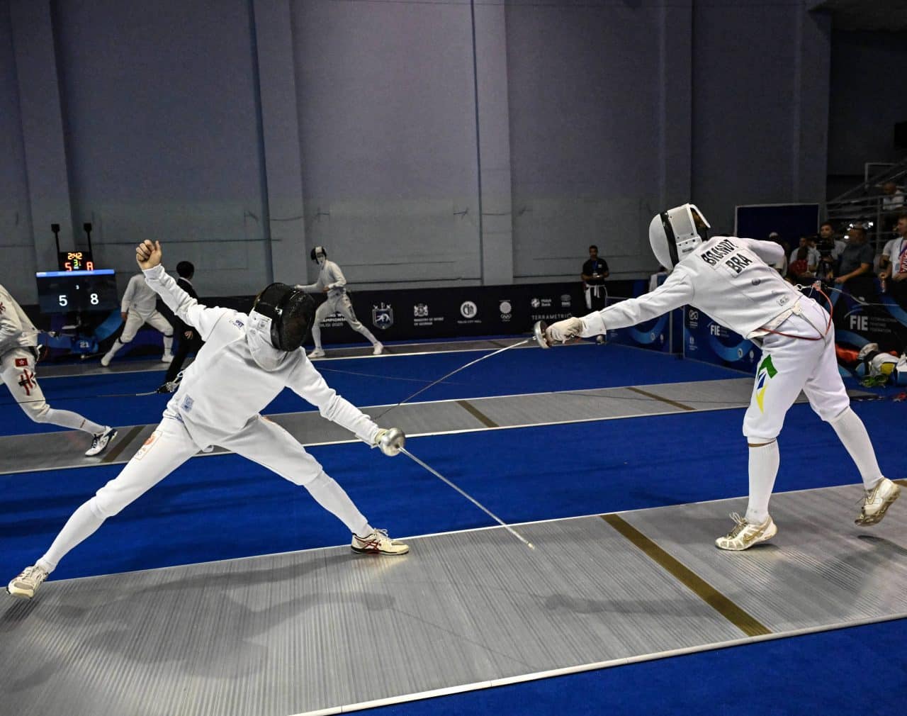 Matheus Brandt e Tristan Tulen no Campeonato Mundial de Esgrima Tbilisi 2025