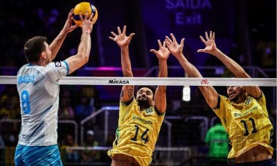 Brasil e Eslovênia disputam a medalha de bronze da Liga das Nações (VNL)