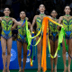 Seleção brasileira de conjunto durante as 5 fitas