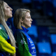 Técnica da seleção de conjuntos, Camila Ferezin e assistente técnica Bruna Martins