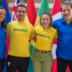 Joyce Ardies, Leandro Guilheiro, Yane Marques e Marco La Porta em coletiva do COB nos Jogos Pan-Americanos Júnior Assunção-2025