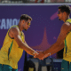 Jogos Pan-Americanos Júnior Assunção 2025 - Volei de Praia masculino - A dupla do Time Brasil Jonathan de Menezes e Isac de Farias