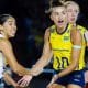 Gabi e Brasileiras na vitória de virada do Brasil diante da França pelo Campeonato Mundial por 3 a 2