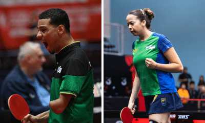 Gabriel Antunes e Lethicia Lacerda, tênnis de mesa