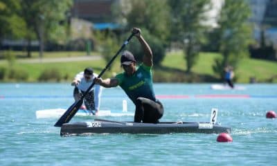 Gabriel Assunção ficou em quinto lugar na final do C1 500 m no Mundial de canoagem e paracanoagem de Milão (Fábio Canhete:CBCa)