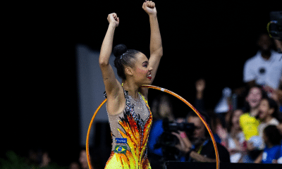 Geovanna Santos durante sua série de arco nas classificatórias