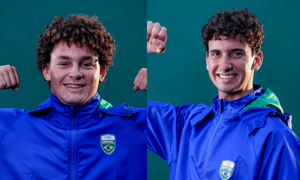 Lucas Fonseca da Fórmula Kite e Gustavo Kiessling da Classe ILCA 7