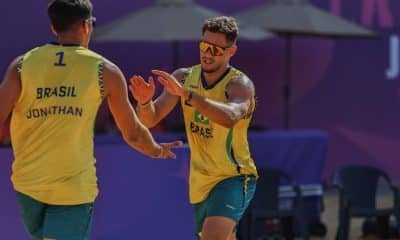 Jonathan e Isac já estão nas quartas de final do vôlei de praia masculino nos Jogos Pan-Americanos Júnior