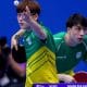 Leonardo Iizuka e Felipe Doti na disputa por equipes do tênis de mesa nos Jogos Pan-Americanos Júnior