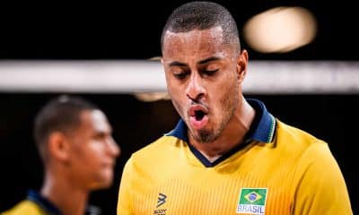 Lucarelli é o capitão da seleção brasileira que enfrenta a Polônia na semifinal da Liga das Nações (VNL)