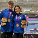 Matheus Brandt e Livia Burberry comemoram medalhas na esgrima nos Jogos Pan-Americanos Júnior em Assunção-2025