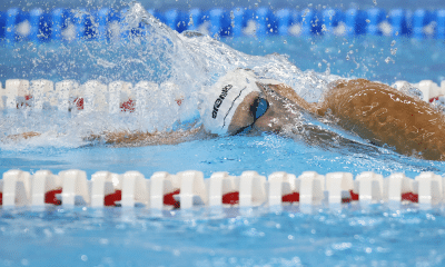 Stephan Steverink nada na piscina dos Jogos Pan-Americanos Júnior Assunção-2025