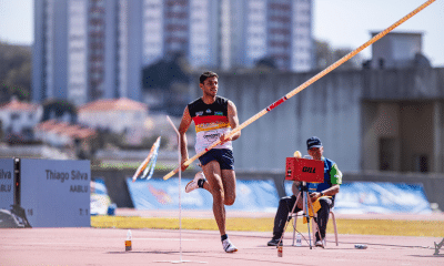 Thiago Braz na final do salto com vara no Troféu Brasil
