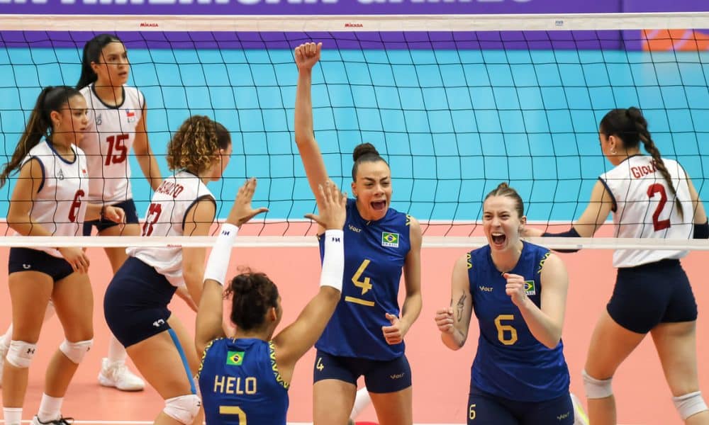 Brasil, Chile, Pan-Júnior, Assunção, vôlei