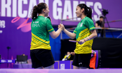Beatriz Fiore e Karina Shiray tênis de mesa ouro jogos pan-americanos júnior assunção 2025 duplas masculina duplas feminina