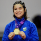 Bianca Reis com sua medalha de ouro dos Jogos Pan-Americanos Júnior Assunção-2025