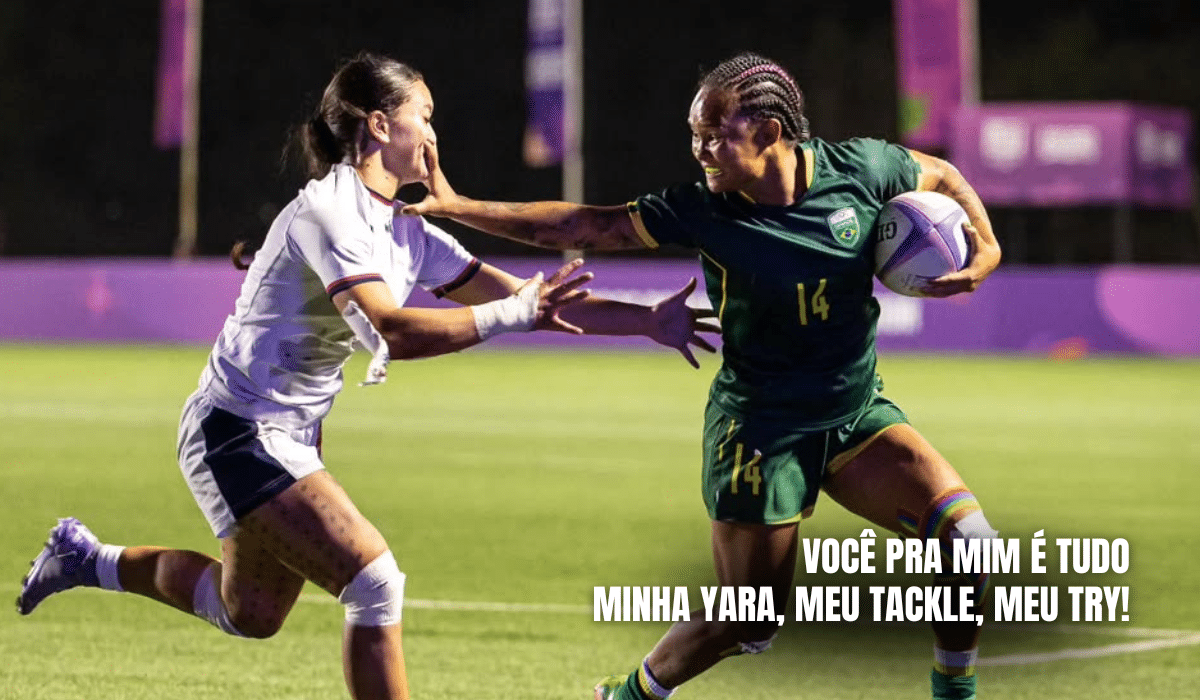 Claudinha Bochecha em jogo de Rugby sevens nos Jogos Pan-Americanos Júnior Assunção-2025