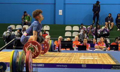 Cristhian Izaias do levantamento de pesos nos Jogos Pan-Americanos Júnior Assunção-2025