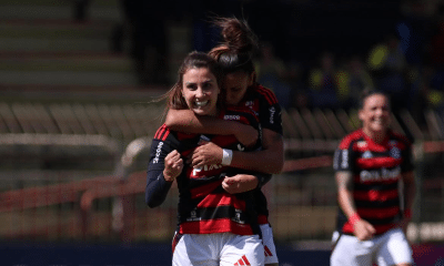 Djeni, autora de dois gols na vitória do Flamengo contra o Palmeiras