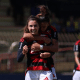 Djeni, autora de dois gols na vitória do Flamengo contra o Palmeiras
